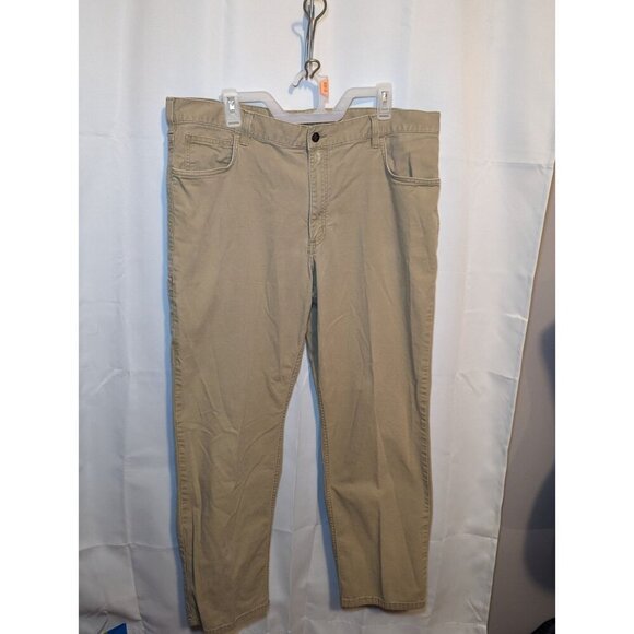 Carhartt Relaxed Fit Pants Men’s Sz 40x32 Tan Rugged Flex Cotton 5 Pocket (1242) - Picture 1 of 16
